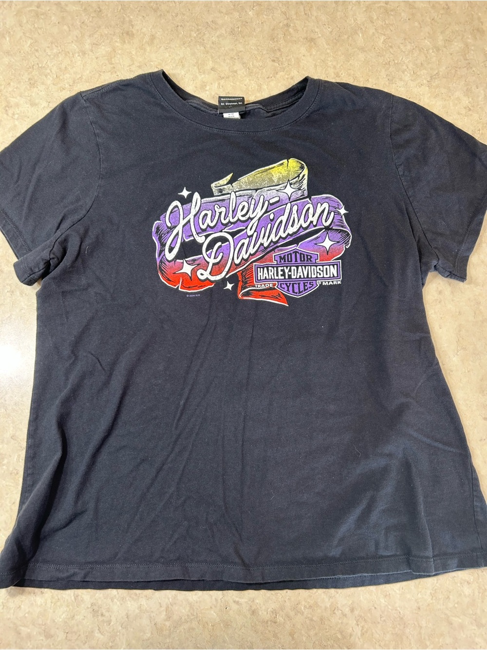 Harley-Davidson Women’s Black Graphic T-Shirt Rock N Roll City Cleveland 2X